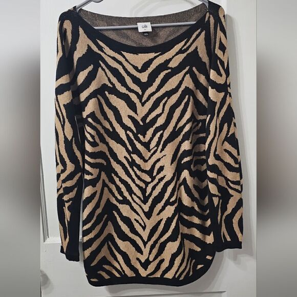Cabi Dani pullover animal print sweater sz xs - Picture 5 of 5